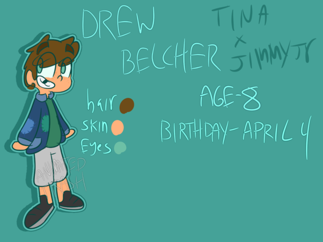 Louise’s Burgers — Drew Belcher parents: Tina and Jimmy Jr age: 8