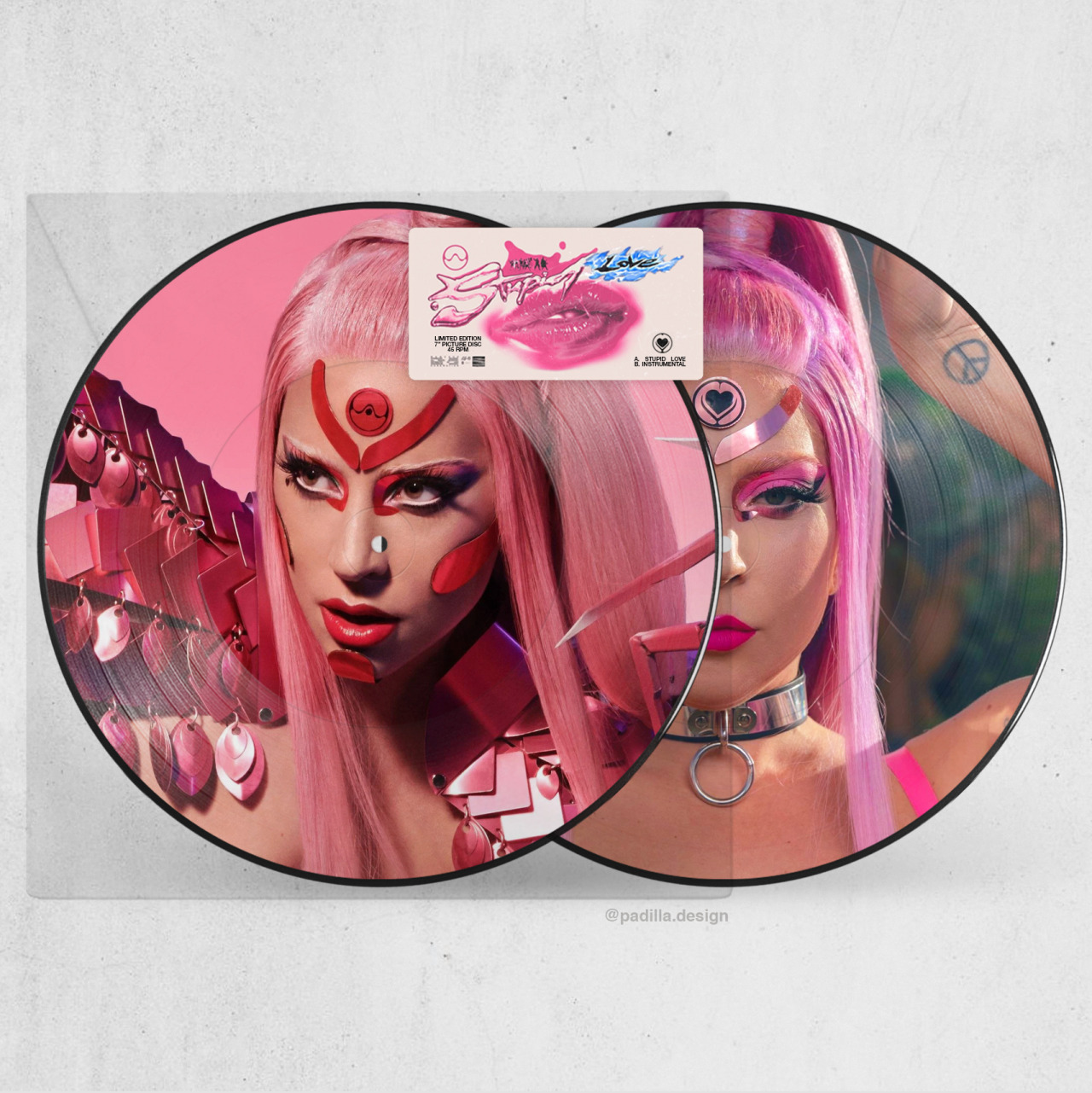 Stupid Love - Picture Disc Vinyl (edit) - Fan Art - Gaga Daily