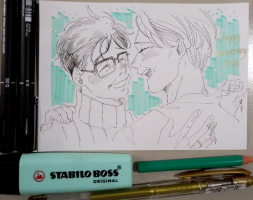 tosquinha:Happy Second YOI Anniversary <3