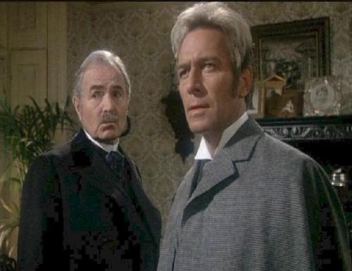 Flammentanz • Christopher Plummer as Sherlock Holmes and James...