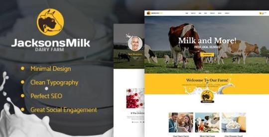 Dairy Farm & Eco Milk Products WordPress Theme v1.1.1 Nulled