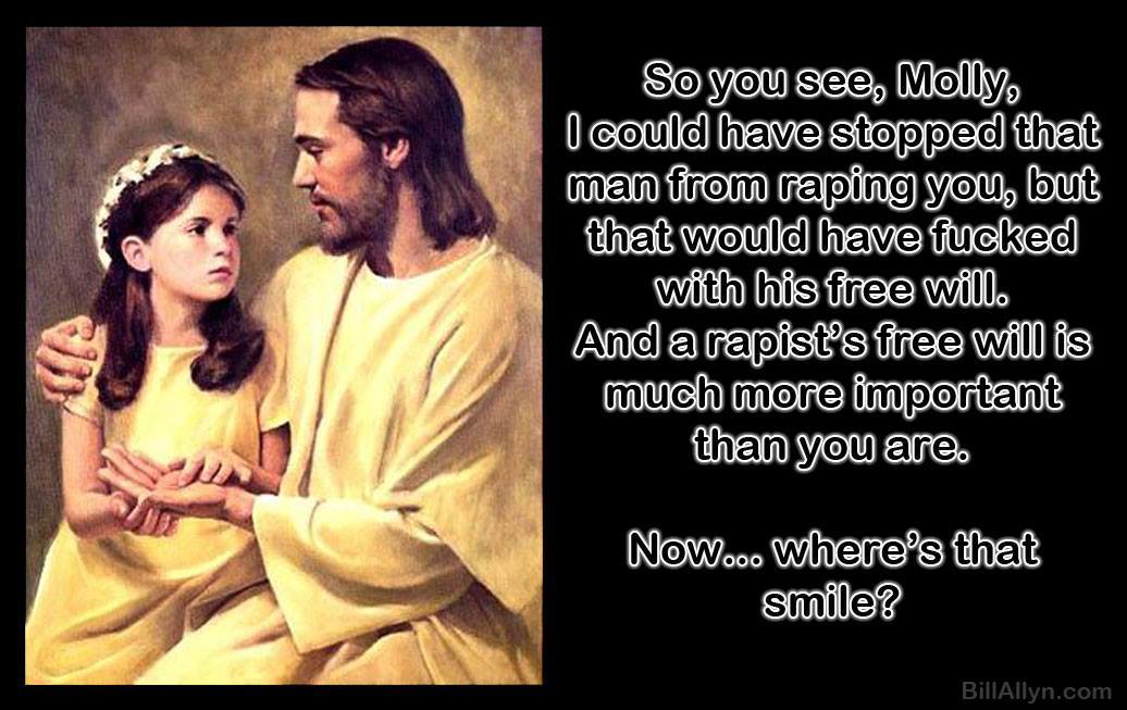 Evil is caused by godâs free will.