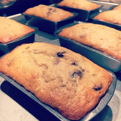 …Sabrina’s dark chocolate chip banana bread...