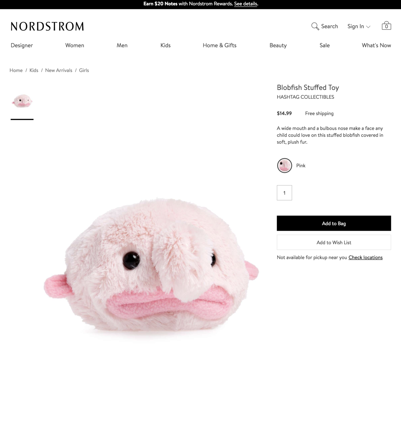 blobfish teddy bear