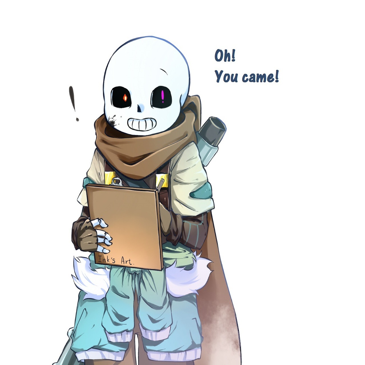 AimezCI — 【Ink ! Sans's encouragement !】 I love he....