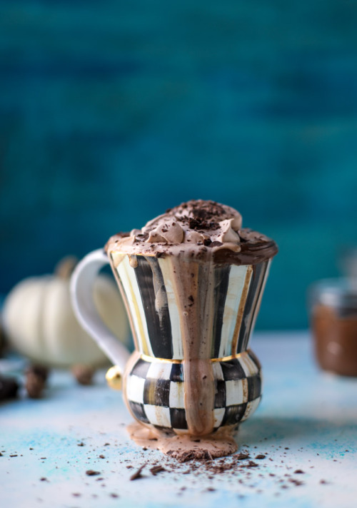 sweetoothgirl:pumpkin nutella hot chocolate