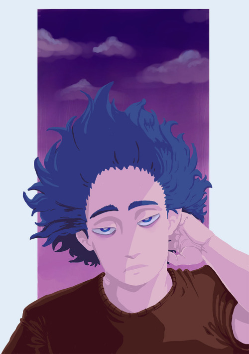 shinsou hitoshi bnha mha i love when he rubs his neck is that weird? my art