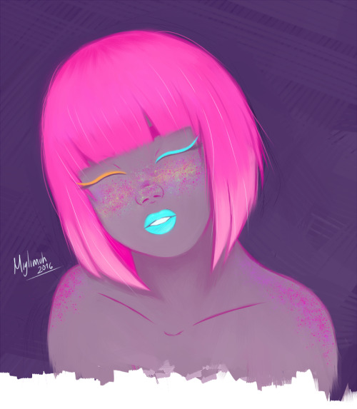 neon girl on Tumblr