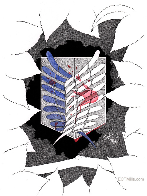 ectmills:Completed the set of Attack on Titan Insignia.  I’m...