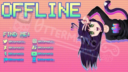 and i finished my offline image for twitch too