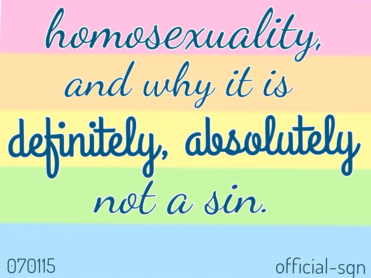 SQN. : “Is homosexuality is a sin?”