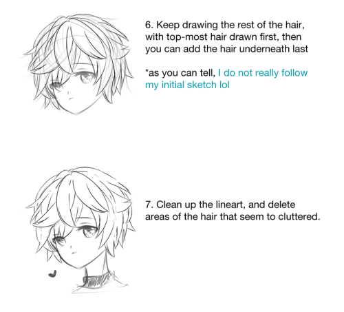 How To Draw Anime Hair Tumblr