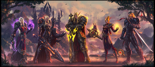 worldofwarcraftart:Blood Elf Family Portrait by Todor Hristov...