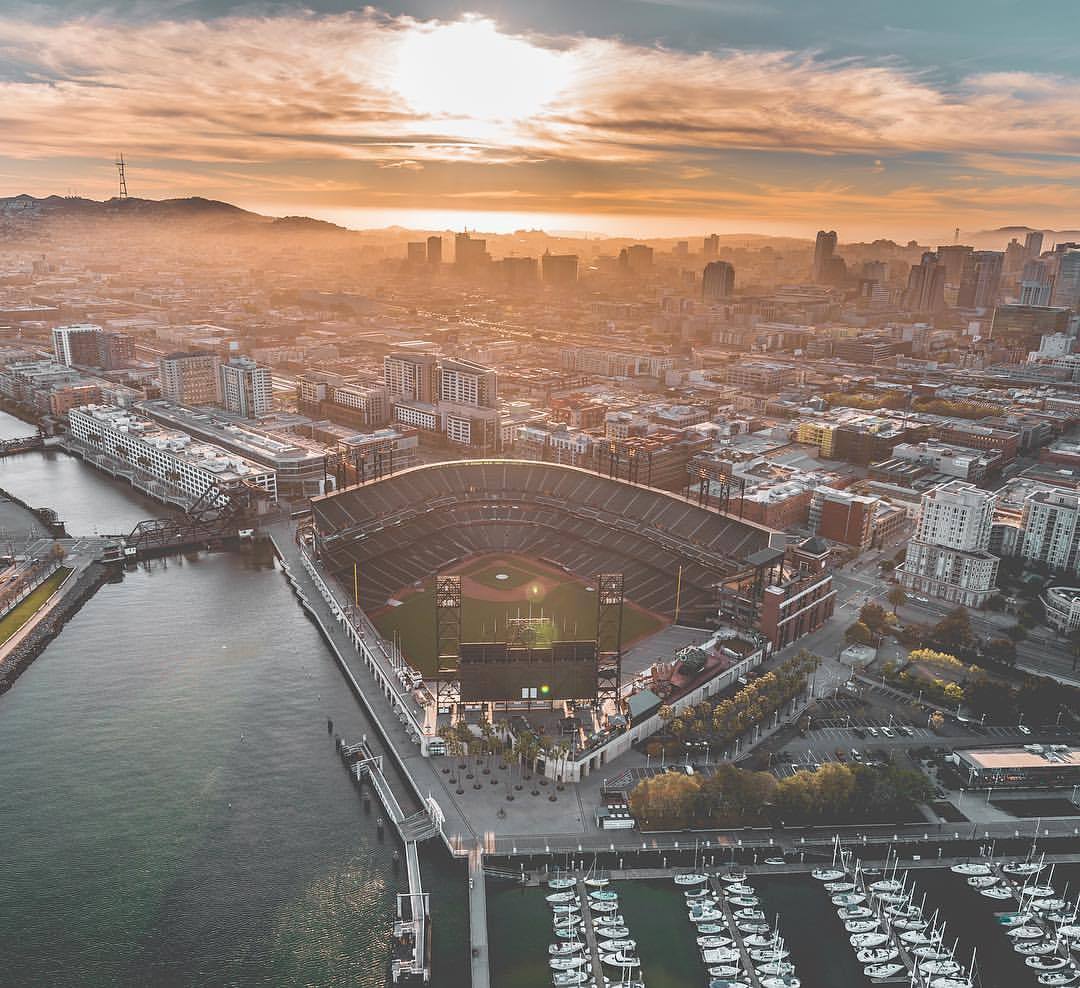 AERIAL PHOTOGRAPHY — San Francisco Giants Stadium. #SF #giantstadium...