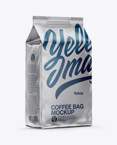 Download deSymbol — Matte Metallic Bag Mockup - Half Side View ...