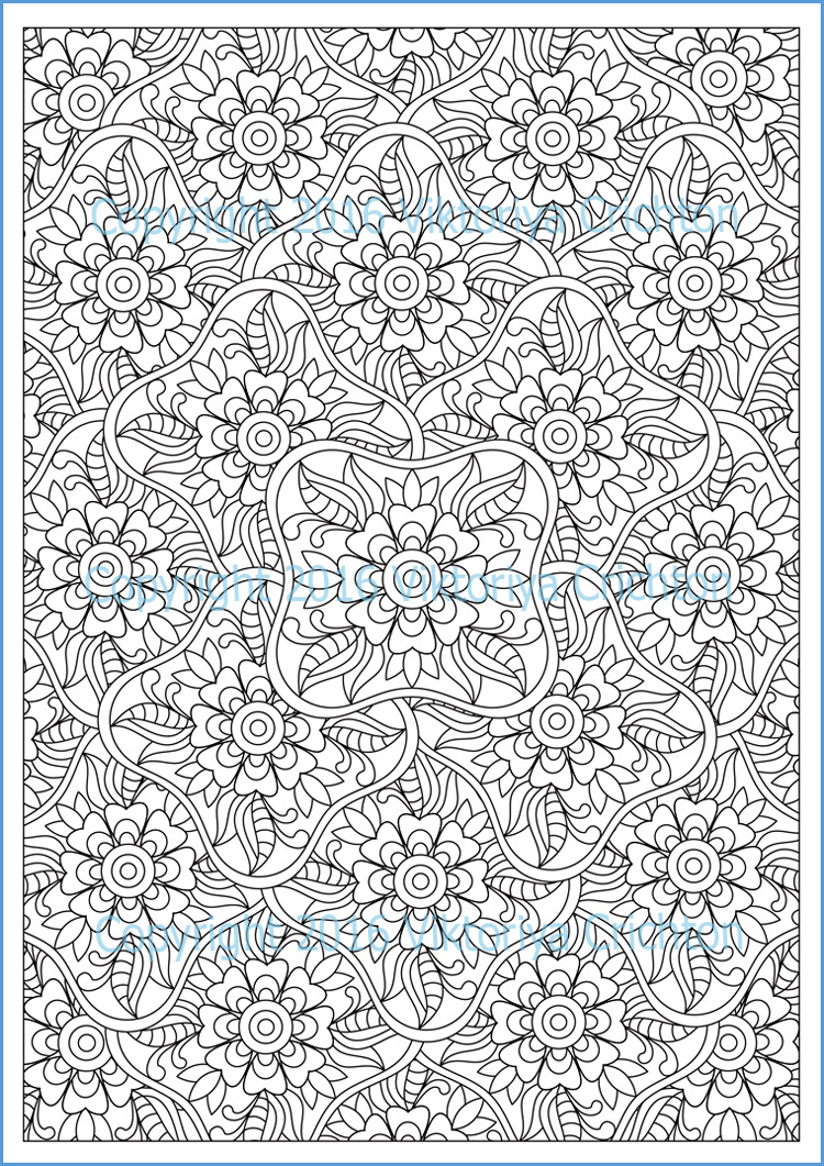 zentangle house colouring page flowers zendoodle printable