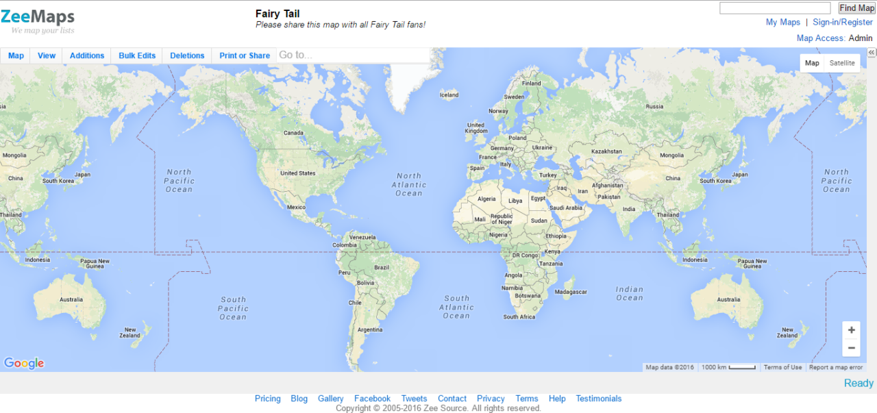 world map of fairy tail