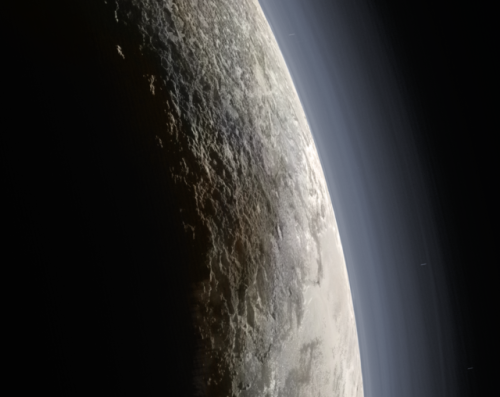 astronomyblog:This shot of Pluto, taken by New Horizons just...