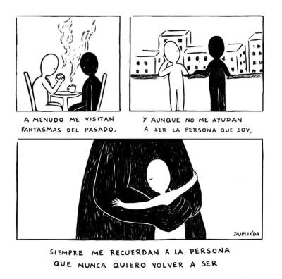 Mi texto lo escribí inspirada en esta ilustración, a pesar de que es sencilla me hizo sentir mucho y realmente me gustó. Créditos a su autor :)