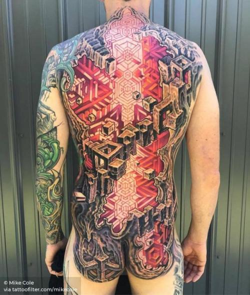 By Mike Cole, done at Hyperspace Studios, Creal Springs.... abstract;backpiece;huge;mikecole;facebook;twitter;guyaitchison