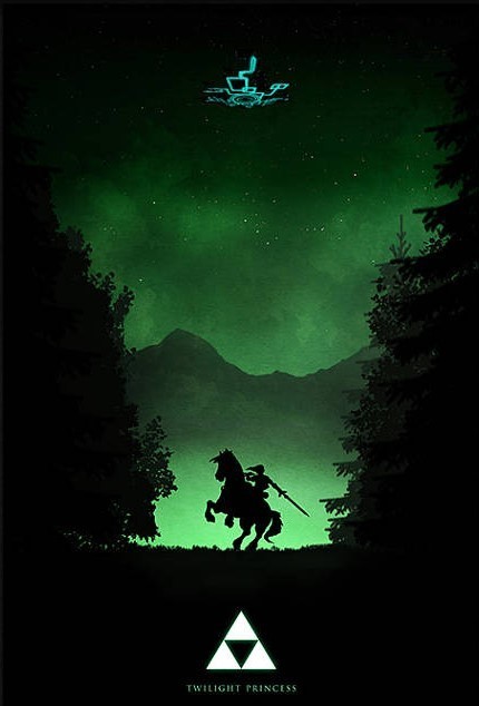 retrogamingblog:Twilight Princess Posters made by geekcraftAC