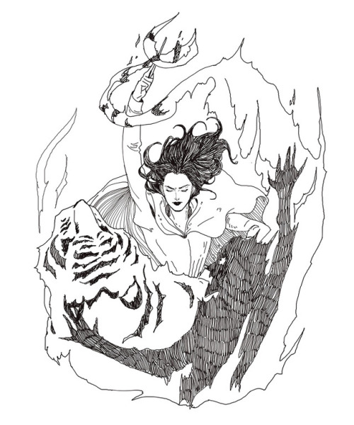 mara-miranda:DAY 3! Natasha ! tyger tyger for day 3′s...