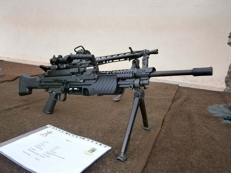 You're not bulletproof... - HK MG4 A light machine gun chambered in...