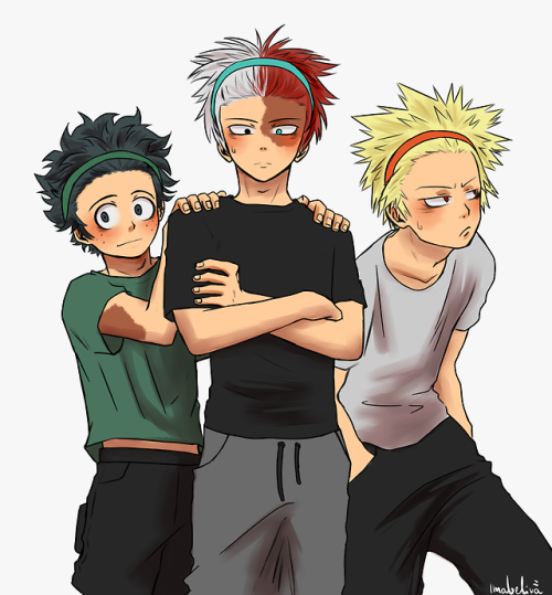 todobakudeku brotp boku no hero academia bnha my hero academia mha my art todoroki shouto midoriya izuku Bakugou Katsuki