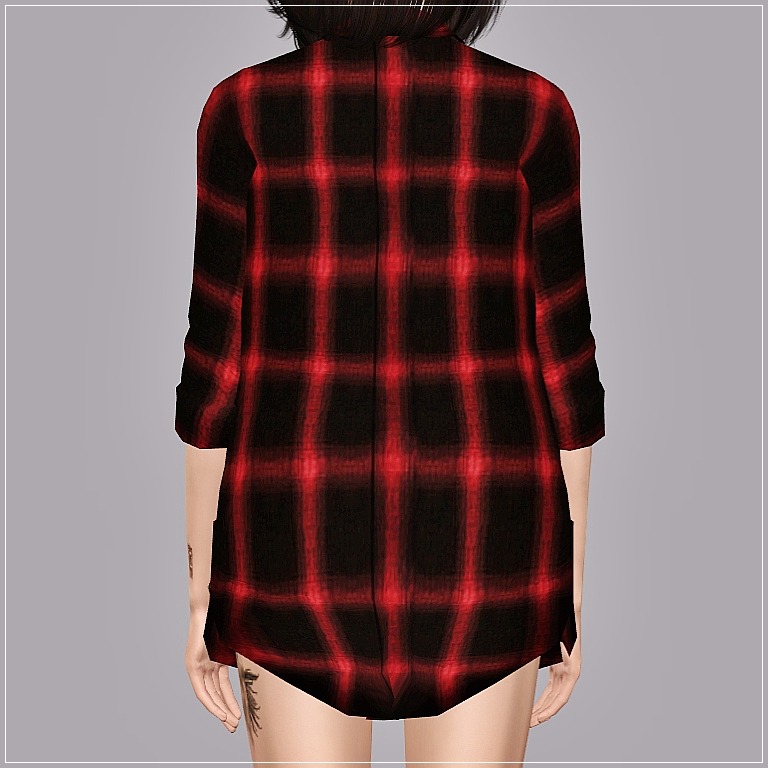 Sims 4 Flannel Shirt With Vest