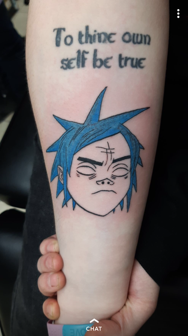 gorillaz tattoo on Tumblr
