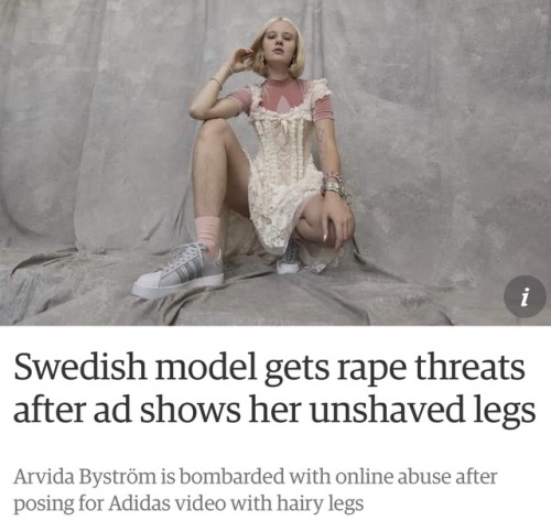 sespursongles:yayfeminism:Swedish model gets rape threats...