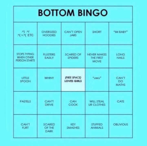 Top bottom bingo