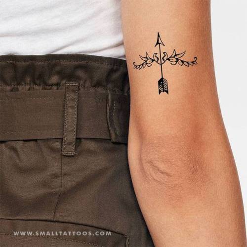 Arrow temporary tattoo on the back of the arm, get it here ►... ornamental;arrow;temporary
