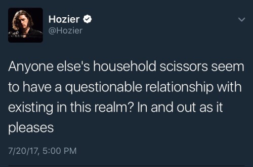 deepshadows:me: i wonder what hozier has been up tohozier: