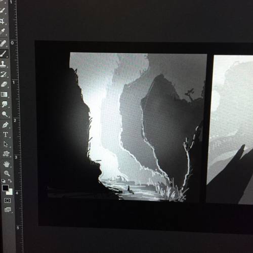 Working on some landscapes with 5 values. #landscape #value...