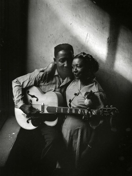 partialboner:Art Shay, Muddy Waters and his wife Geneva in...