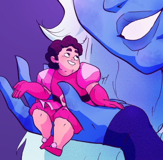 What? Not she ra fanart?? What is this boy on blue hand?? XD Srsy I loved Steven with the pink dress ✨