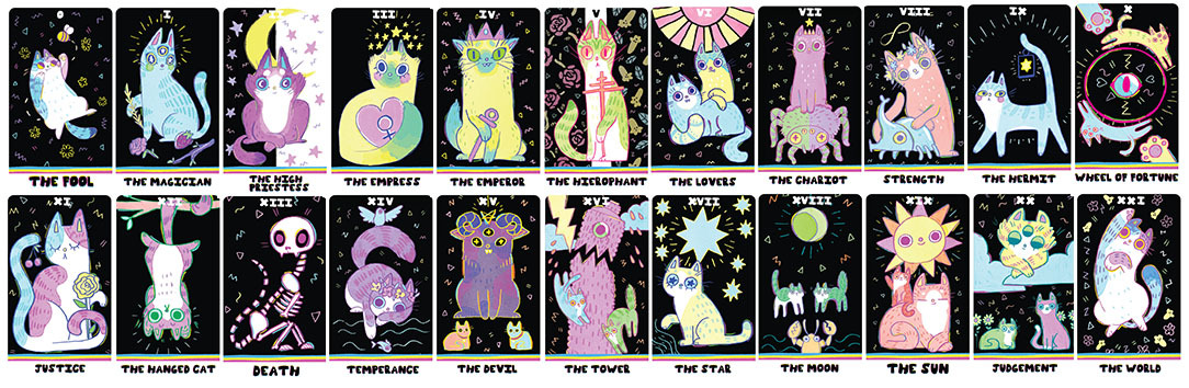 Cat tarot значение карт. The weird Cat Tarot галерея. Кошачье Таро. Карты Таро с котиками. Cat Tarot. Таро котиков.