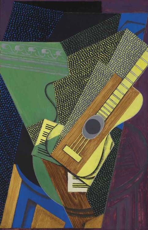 blastedheath:
“ Juan Gris (Spanish, 1887-1927), Guitare sur une table, January 1916. Oil on canvas, 92.1 x 59.4 cm.
”