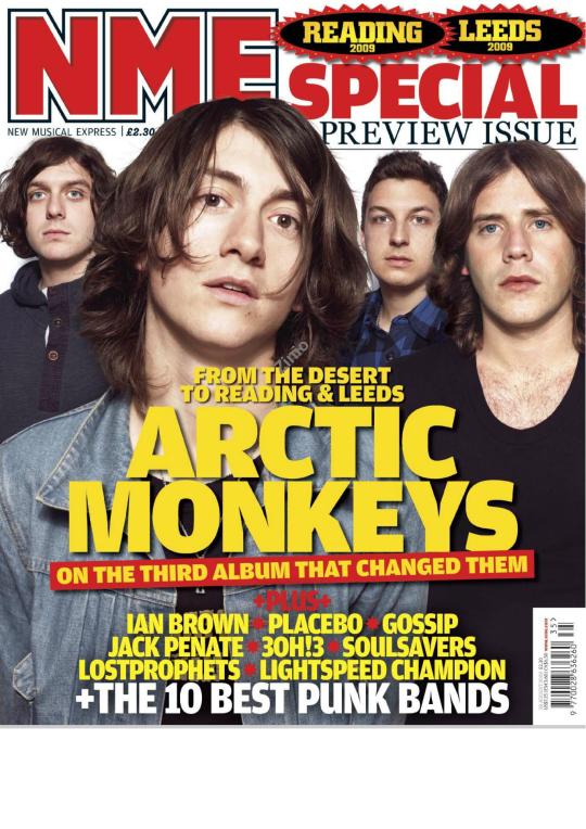 Arctic Monkeys, NME 29/08/2009 + bonus - article on Andy Nicholson Browse my blog for more NME articles and other mainly...
