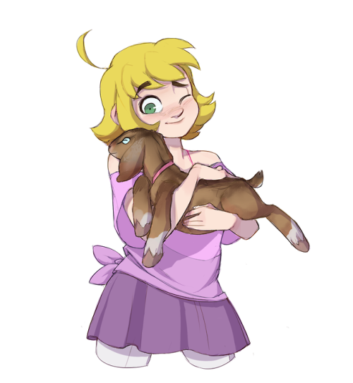 uc77 art my art character design girl goat Whirri agency cute goats are amazing et tu goaty Tips cuddly