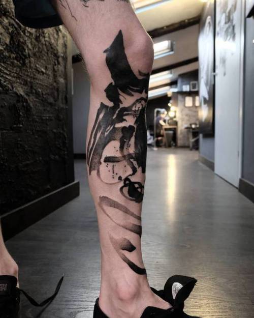 Traditional Leg Sleeve by Aran Campas: TattooNOW