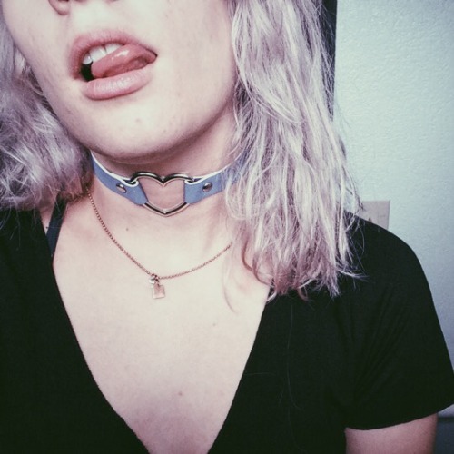 collar choker pastel pastel choker pastel goth lavander selfie soft grunge basic I& 039;m sorry I hate me too nose ring