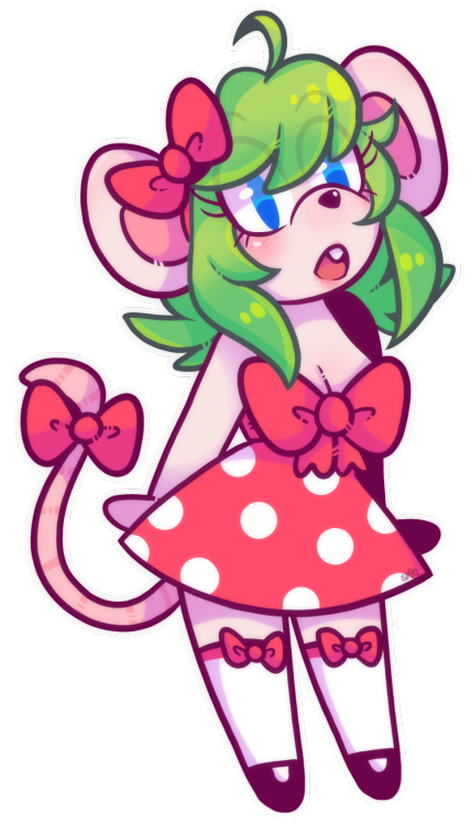 mouse girl furry my ocs midori she goes by dori tho