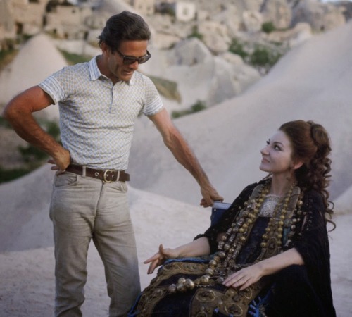 barcarole:Pier Paolo Pasolini and Maria Callas during the...