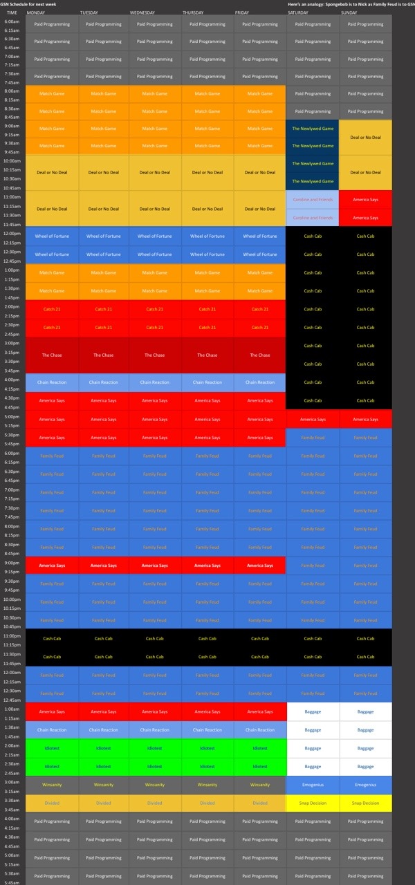 HyperHydreigon — Here is the new AMAZING BOOMERANG (USA) SCHEDULE...