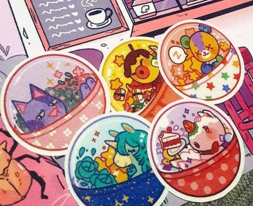 retrogamingblog:Animal Crossing Gashapon Stickers made by...