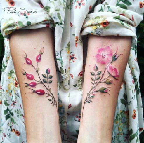 Rose of Sharon by tattooistflower  Tattoogridnet