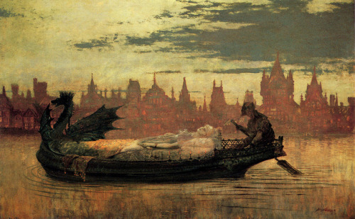 gnossienne:John Atkinson Grimshaw, The Lady of Shallott, 1878...