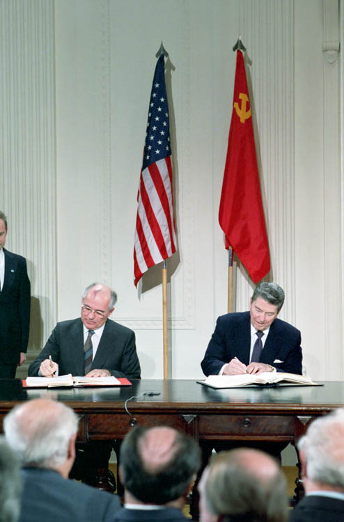 Our Presidents • Today in 1987, Gorbachev and Reagan Agree to...